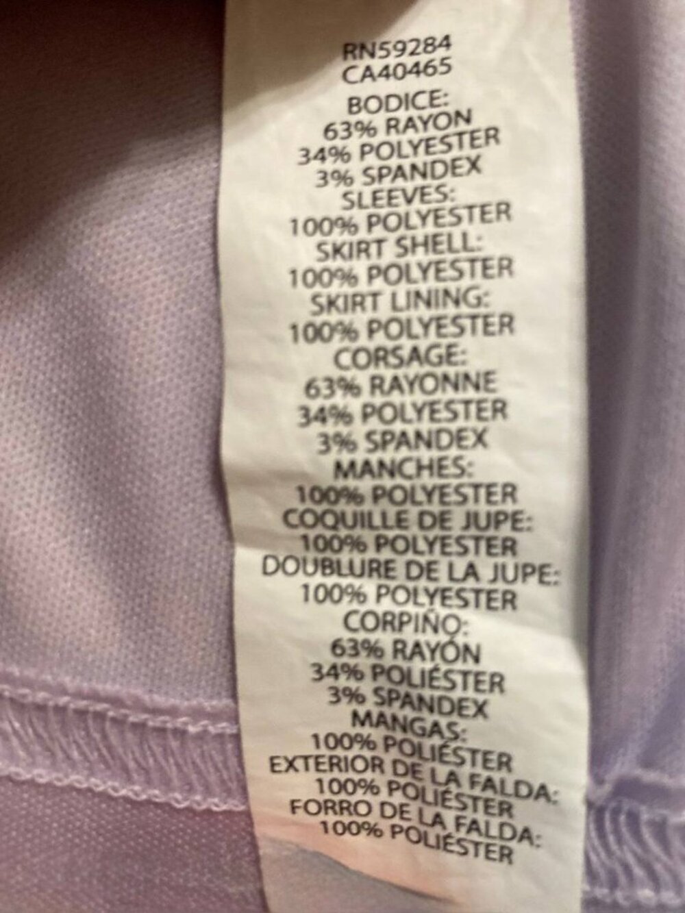 The Children’s Place Girls Floral Tulle Dress in Lavender – Size 10/11YO - Picture 3 of 5